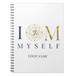 I OM Myself Personlig Meditationsbok Anteckningsbok