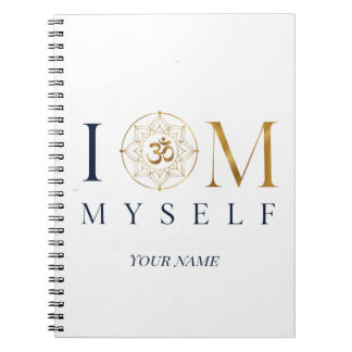 I OM Myself Personlig Meditationsbok Anteckningsbok
