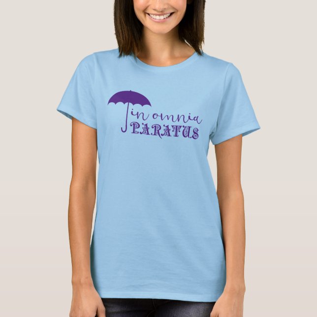 I Omnia Paratus grundläggande ljust - slösa T-shirt (Framsida)
