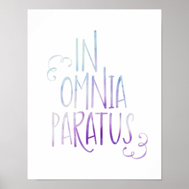 I Omnia Paratus Poster (Framsidan)