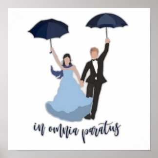 I Omnia Paratus Teckning Poster