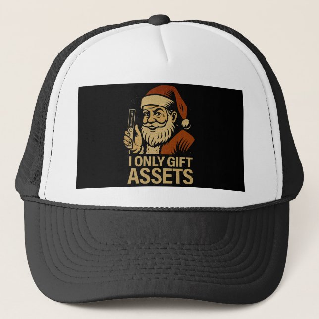 I Only Gift Assets™ Crypto Holiday Drop Web3-Gåva Keps (Framsida)