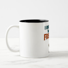 I Only Share With My Frenchie  Två-Tonad Mugg