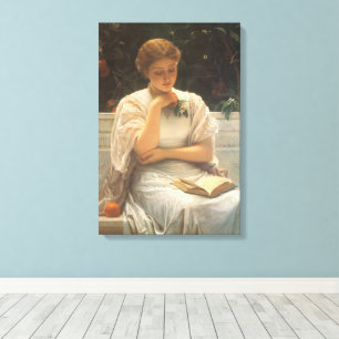 I Orangeriet av Charles Edward Perugini Canvastryck