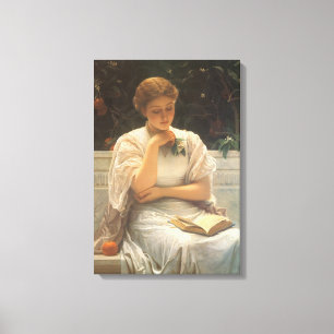 I Orangery av Charles Edward Perugini Canvastryck