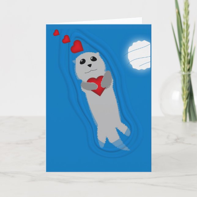 I Otter-ly Adore you Kort (Framsida)