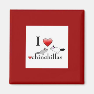 I Ove chinchillas magnet