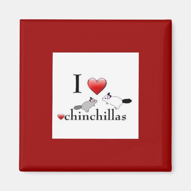 I Ove chinchillas magnet (Framsidan)