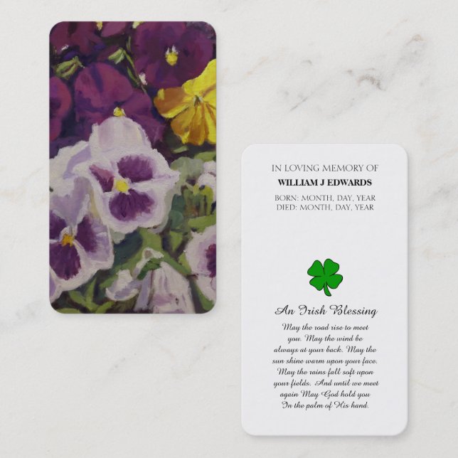 I överhettningskort för minnesgenomströmning visitkort (Fram/baksida)