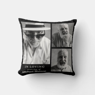 I överhettningsminnet Grandpa Funeral Memorial Hjä Kudde