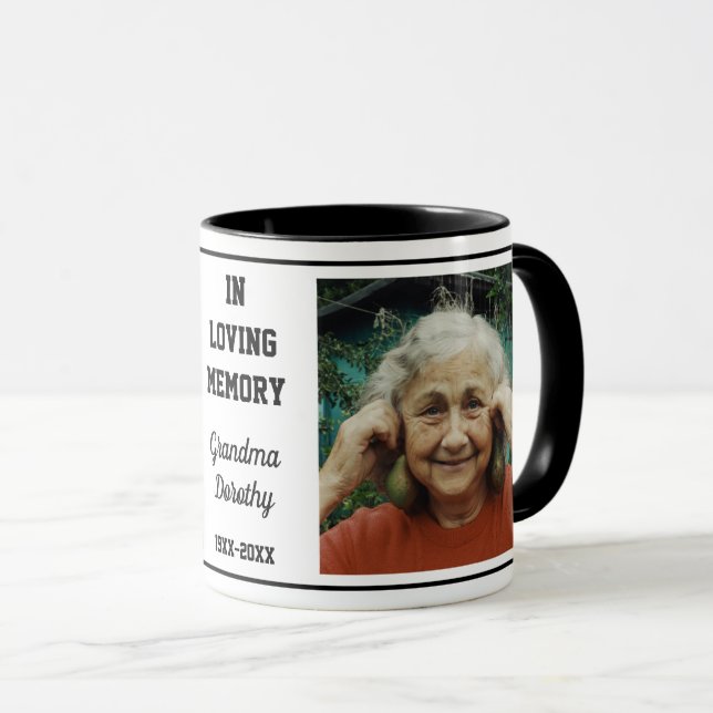 I överhoppat minne av Grandma minne 2 Photo   Mugg (Framsida höger)