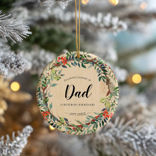 I överhoppningsminne från Pappa Rustic utandningse Julgransprydnad Keramik