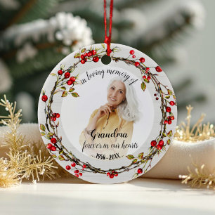 I överhoppningsminnet hos mormor Rustic utandnings Julgransprydnad Keramik