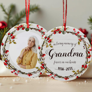 I överhoppningsminnet hos mormor Rustic utandnings Julgransprydnad Keramik