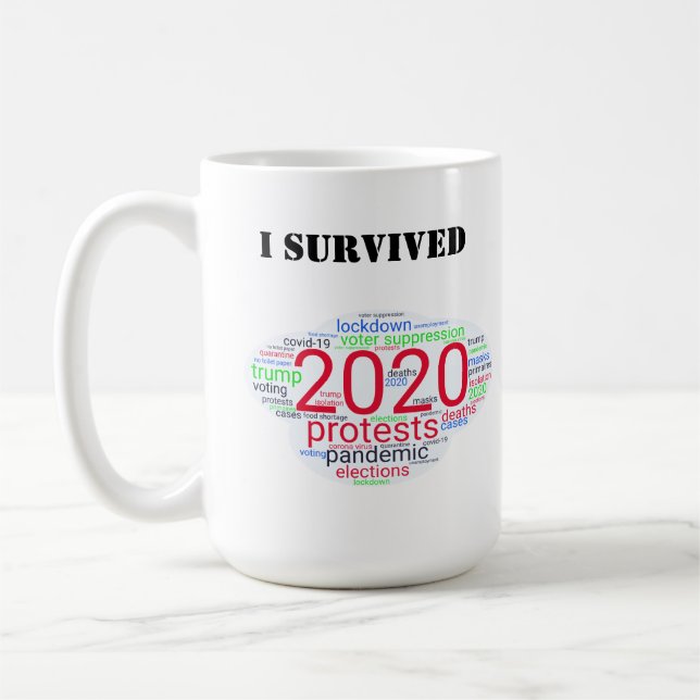 I Överlevt 2020 Kaffemugg (Vänster)