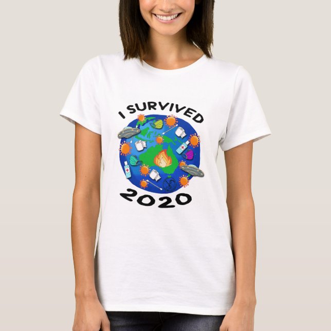 I överlevt 2020 t shirt (Framsida)