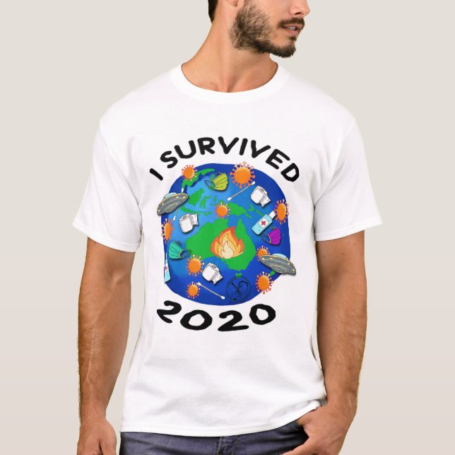 I Överlevt 2020 T Shirt (Framsida)