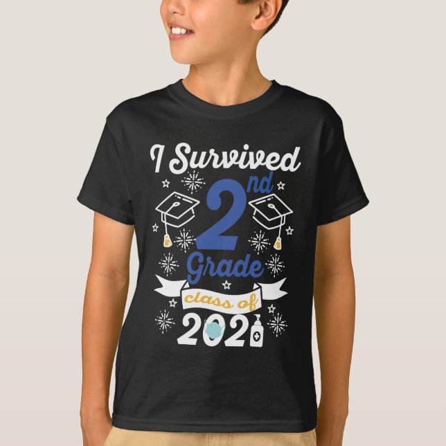 I Överlevt andra Klass-klassen 2021 andra Klass  T Shirt (Framsida)
