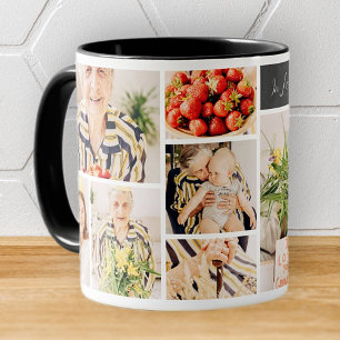 I överljudsminnet av Grandma Modern 8 Photo Collag Mugg