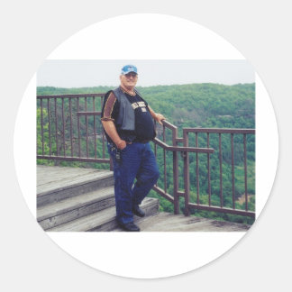 I överljudsminnet i Pappa Runt Klistermärke