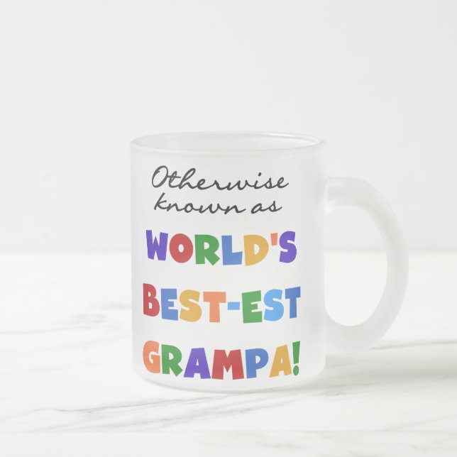 I övrigt känt som bästa Grampa Tshirts Frostad Glasmugg (Höger)