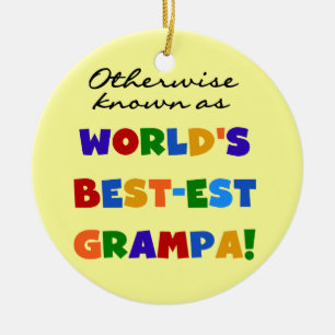 I övrigt känt som bästa Grampa Tshirts Julgransprydnad Keramik