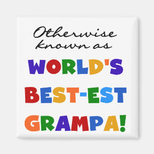 I övrigt känt som bästa Grampa Tshirts Magnet