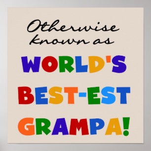 I övrigt känt som bästa Grampa Tshirts Poster
