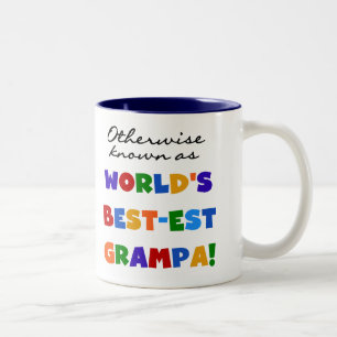 I övrigt känt som bästa Grampa Tshirts Två-Tonad Mugg
