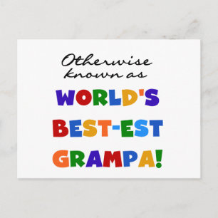 I övrigt känt som bästa Grampa Tshirts Vykort