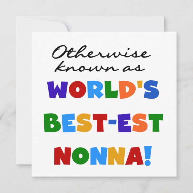 I övrigt känt som Best Nonna Tshirts Gifts (Framsida)