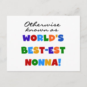 I övrigt känt som Best Nonna Tshirts Gifts Vykort