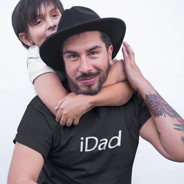 i Pappa (iPappa) Black T-Shirt - Fars dag Gift (Skapare uppladdad)