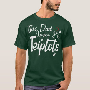 I Pappa Kärlek är hans trippel 3 lilla feet Triple T Shirt