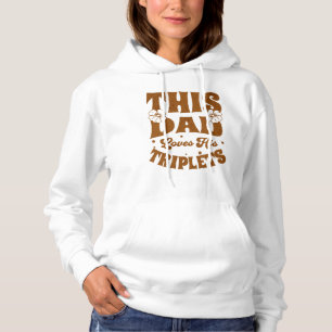 I Pappa Kärlek, hans triplet-Fars dag-funny T Shirt
