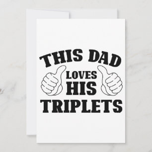 I Pappa Kärlek: Hans triplet - Gift för Pappa med Inbjudningar