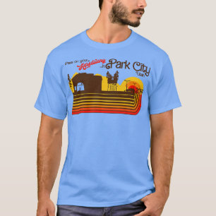 i Park City Utah Retro Horror T Shirt