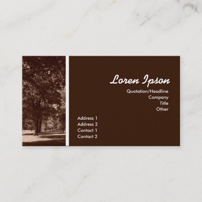 I parkera visitkort (Framsida)