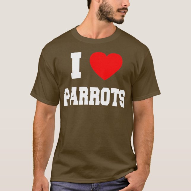 I Parrots i kärlek T Shirt (Framsida)