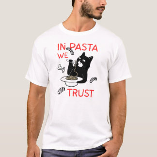 I Pasta Vi Litar – Rolig T-Shirt För Kattälskare