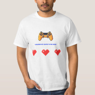 "I Paused My Game To Be Here" Retro Pixel Gamer T Shirt