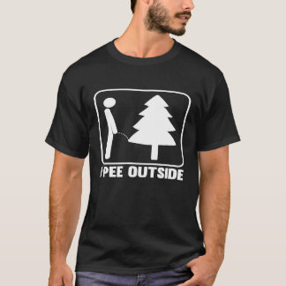 I Pee Exside Funny Camping T-Shirt_1 T Shirt