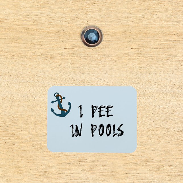 I Pee i Bassäng Stateroom Funny Cabin Door Magnet (Skapare uppladdad)