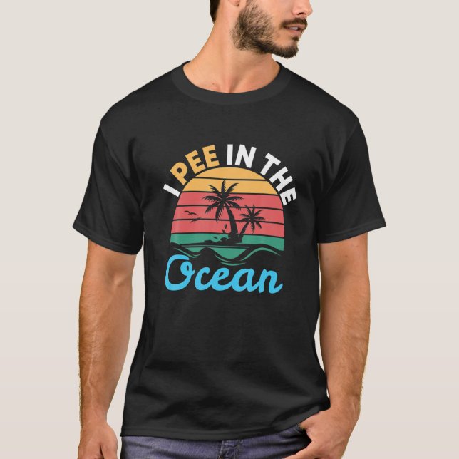 I Pee i havet | Kringgående samtal T Shirt (Framsida)