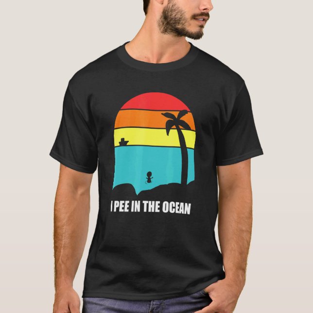 I Pee i havet T Shirt (Framsida)