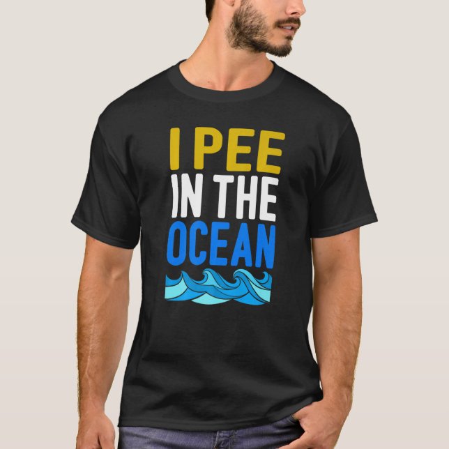 I Pee i havet T Shirt (Framsida)