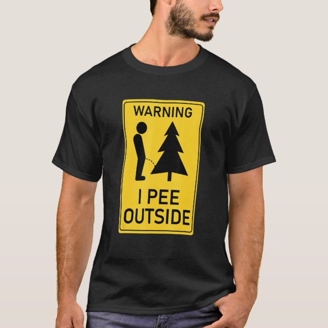 I Pee Outside I Love Peeing Outside  Camping 2 T Shirt (Framsida)