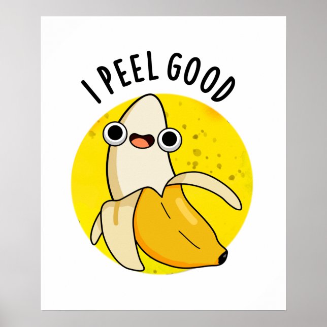 I Peel Bra Funny Fruit Banana Pun Poster (Framsidan)