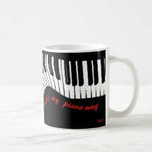 I perfekt harmoni – pianodesign kaffemugg