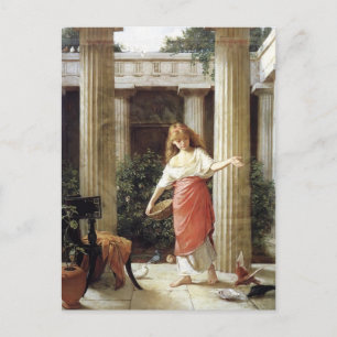 I Peristyle av John William Waterhouse Vykort